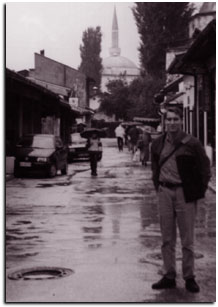 chris-in-sarajevo Chris Fitz in Sarajevo in 1996.